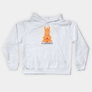 Llamaste. Funny Yoga Saying Phrase Workout Motivation Kids Hoodie